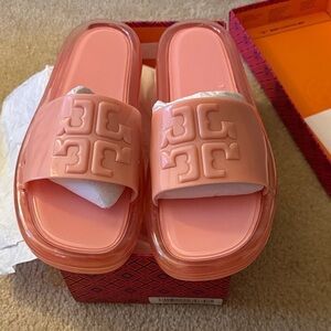 Tory Burch Coral Slide Sandals